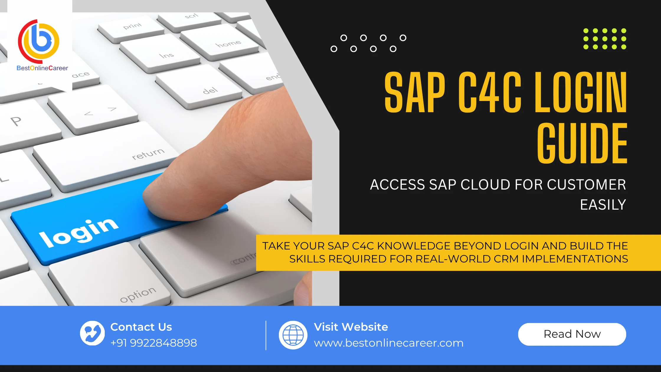 SAP C4C Login Guide | SAP Cloud for Customer Login Steps