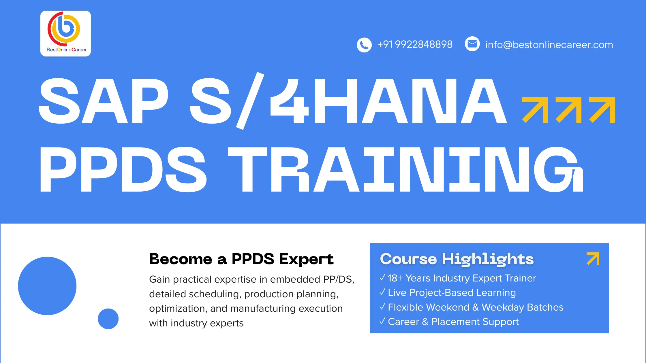 SAP S/4HANA PPDS Training – Live Online Certification Course